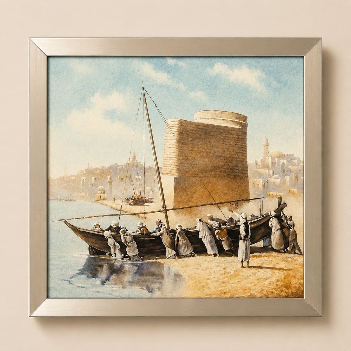 By the Caspian Shore Silk Panel